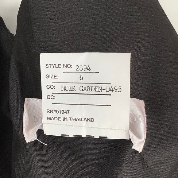 Dessy Collection Size 6 Sleeveless Floral Maxi Dress w/Front Slit $273 msrp J3-1 - Picture 6 of 9